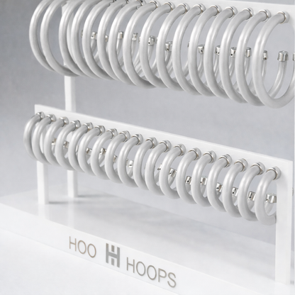 Hoops - Brushed Silver