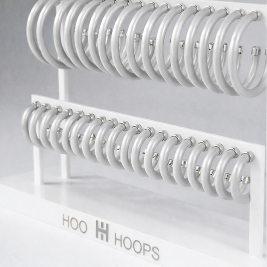 Hoops - Brushed Silver