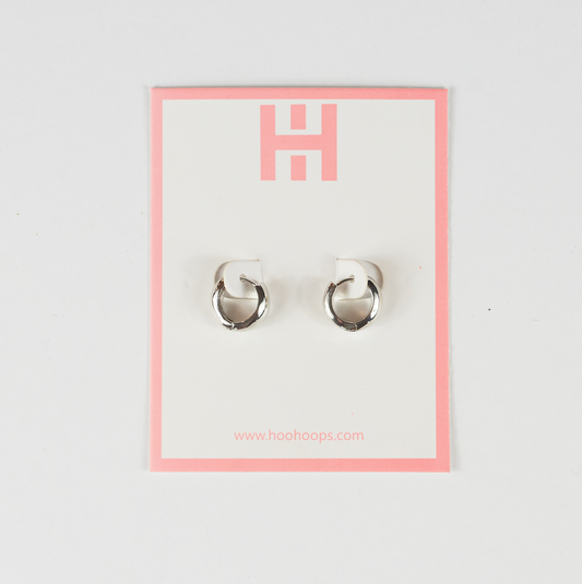 Silver Huggies - 14mm