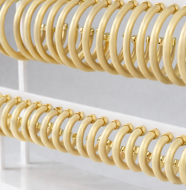 Hoops - Brushed Gold