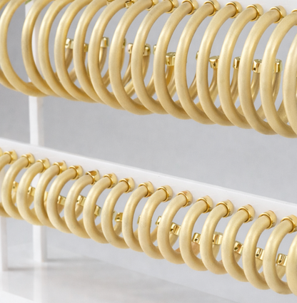 Hoops - Brushed Gold